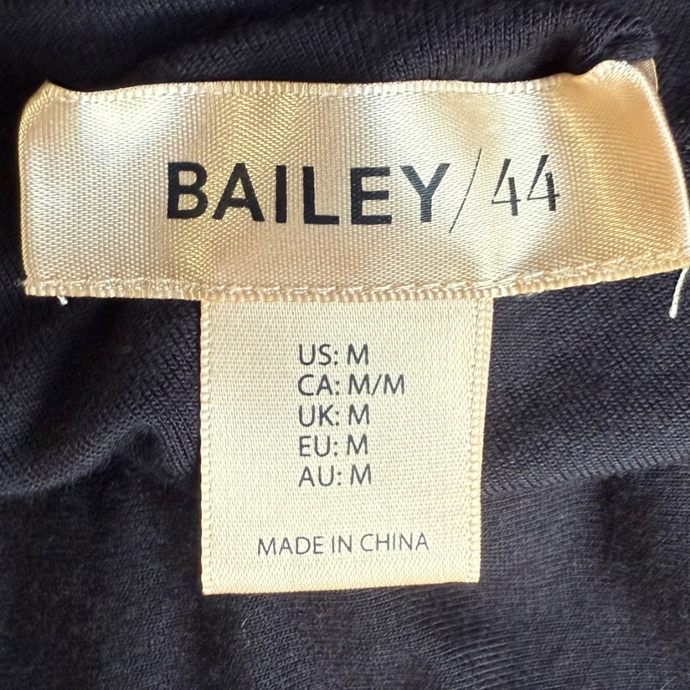 Bailey 44 Sheer Ruched Long Sleeve Y2K Blouse Sz M - Picture 4 of 5